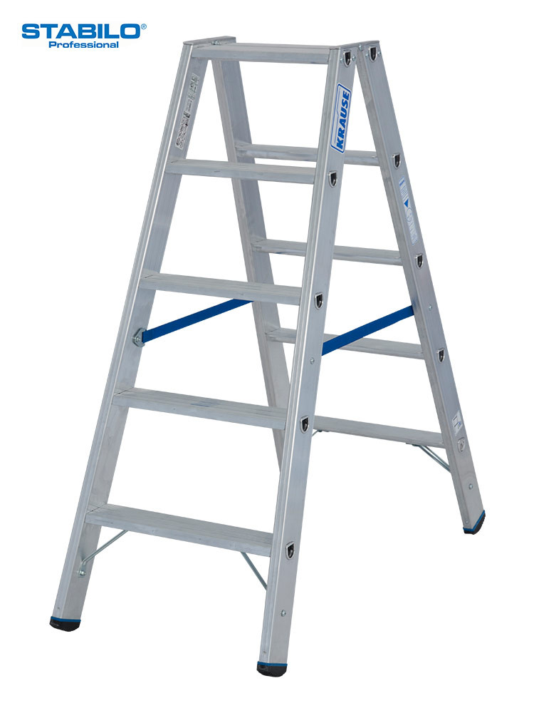 KRAUSE STABILO Stufen-Doppelleiter / 2x5 Stufen / gemäß TRBS 2121-2