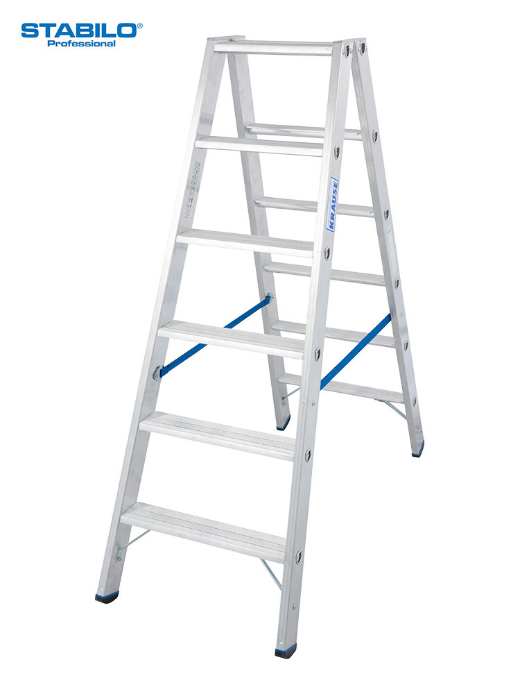 KRAUSE STABILO Stufen-Doppelleiter / 2x6 Stufen / gemäß TRBS 2121-2