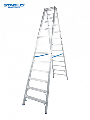 KRAUSE STABILO Stufen-Doppelleiter / 2x12 Stufen / gemäß TRBS 2121-2