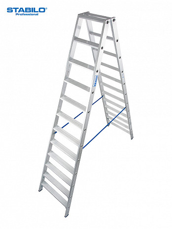 KRAUSE STABILO Stufen-Doppelleiter / 2x12 Stufen / gemäß TRBS 2121-2