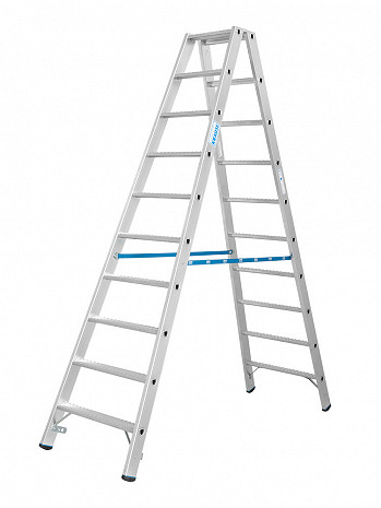 KRAUSE STABILO Doppelleiter mit R13-Stufen / 2x10 Stufen R13 / gemäß TRBS 2121-2