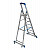 KRAUSE STABILO Stufen-Stehleiter fahrbar mit Traverse / 7 Stufen / gemäß TRBS 2121-2