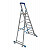 KRAUSE STABILO Stufen-Stehleiter fahrbar mit Traverse / 8 Stufen / gemäß TRBS 2121-2