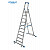 KRAUSE STABILO Stufen-Stehleiter fahrbar mit Traverse / 10 Stufen / gemäß TRBS 2121-2