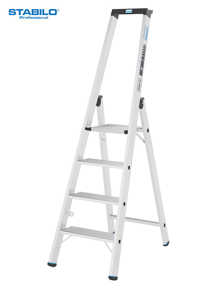 KRAUSE STABILO Stufen-Stehleiter 135 XL / Schwerlastleiter 225 kg / 4 Stufen