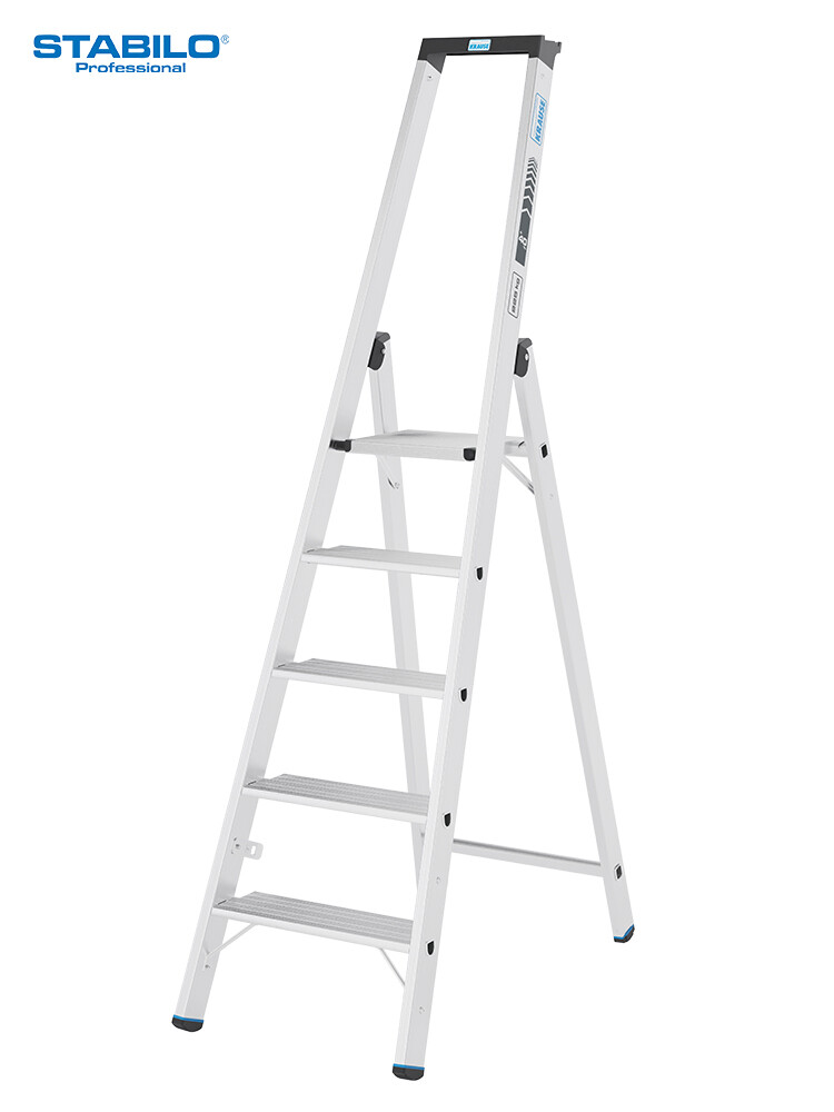 KRAUSE STABILO Stufen-Stehleiter 135 XL / Schwerlastleiter 225 kg / 5 Stufen