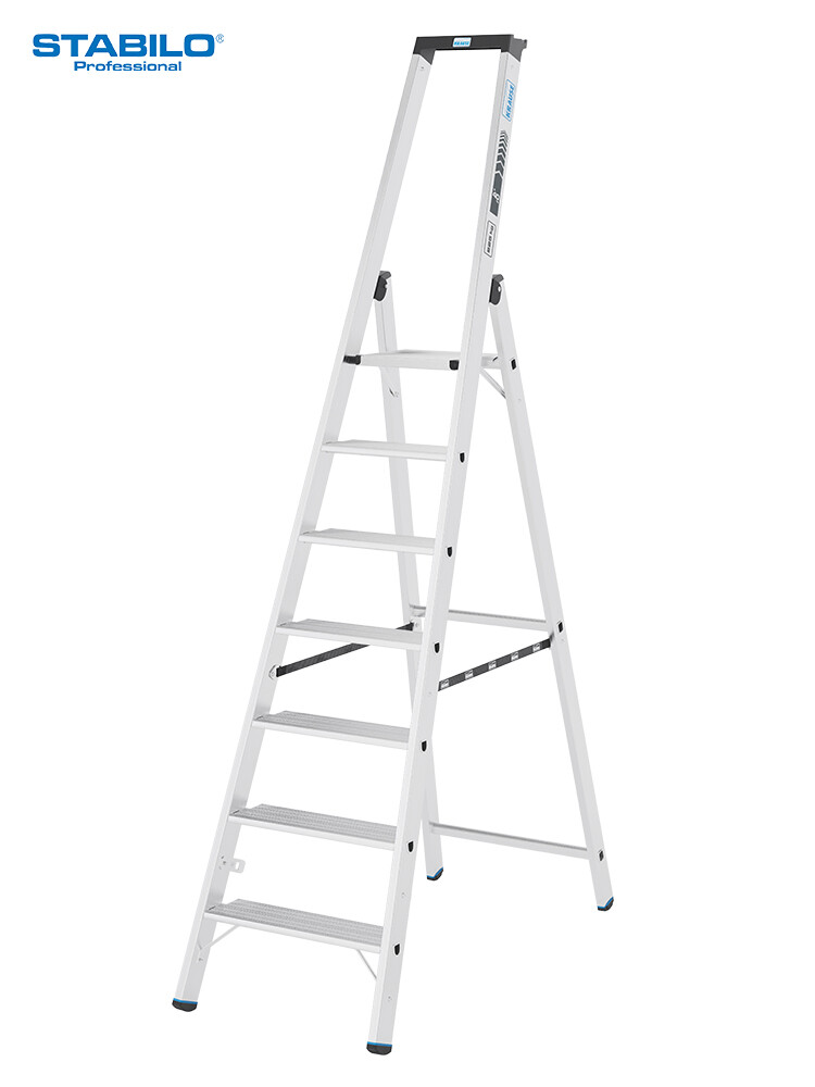 KRAUSE STABILO Stufen-Stehleiter 135 XL / Schwerlastleiter 225 kg / 7 Stufen