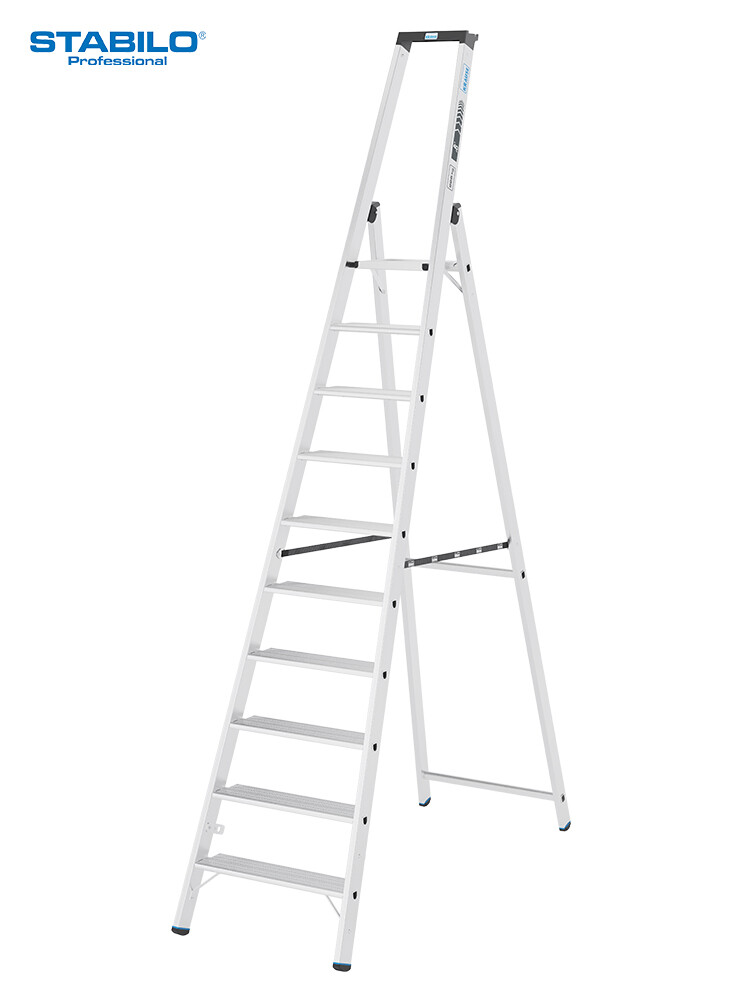 KRAUSE STABILO Stufen-Stehleiter 135 XL / Schwerlastleiter 225 kg / 10 Stufen