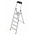KRAUSE MONTO Solido gebördelte Stehleiter 5 Stufen