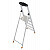 KRAUSE MONTO Solido gebördelte Stehleiter 5 Stufen