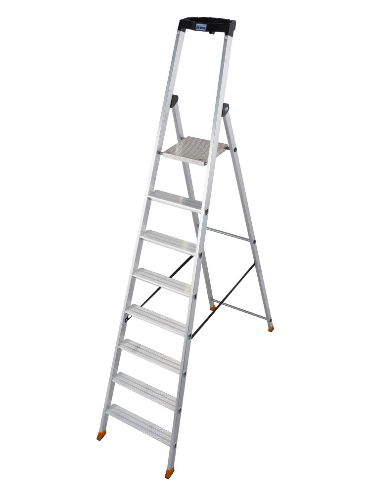 KRAUSE MONTO Solido gebördelte Stehleiter 8 Stufen
