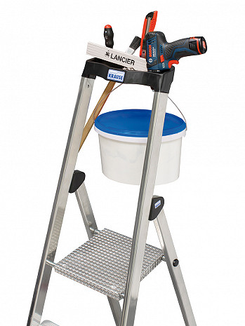 KRAUSE MONTO Solido gebördelte Stehleiter 5 Stufen