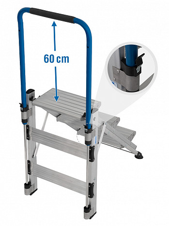 KRAUSE STABILO KlappTreppe mit Haltebügel & 3 Stufen