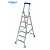 KRAUSE STABILO Stehleiter fahrbar / 6 Stufen / gemäß TRBS 2121-2
