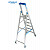 KRAUSE STABILO Stehleiter fahrbar / 6 Stufen / gemäß TRBS 2121-2