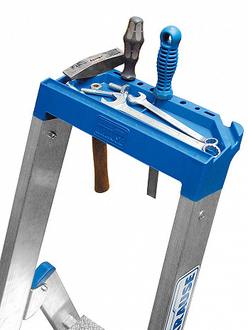 KRAUSE STABILO Stehleiter fahrbar / 6 Stufen / gemäß TRBS 2121-2