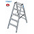 KRAUSE STABILO Stufen-DoppelLeiter / 2x5 Stufen / Schwerlastleiter / gemäß TRBS 2121-2