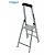 KRAUSE STABILO Stufen-StehLeiter / 1x3 Stufen / Schwerlastleiter / gemäß TRBS 2121-2
