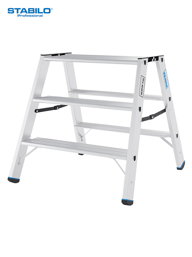 KRAUSE STABILO Doppel-Klapptritt 135 XL / Schwerlasttritt 225 kg / 2x3 Stufen