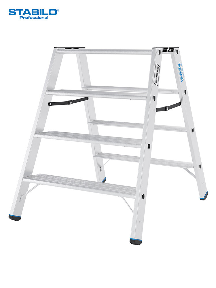 KRAUSE STABILO Doppel-Klapptritt 135 XL / Schwerlasttritt 225 kg / 2x4 Stufen