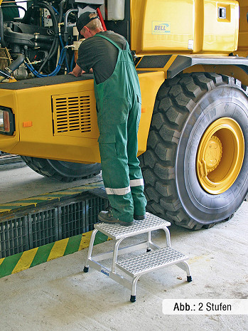 KRAUSE STABILO Montagetritt mit Gitterroststufen 1-stufig