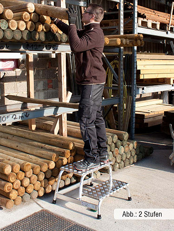 KRAUSE STABILO Tritt Montagetritt Alu 4-stufig