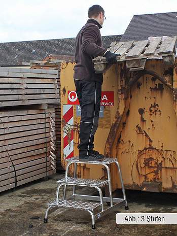 KRAUSE STABILO Tritt Montagetritt Alu 4-stufig