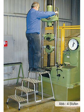 KRAUSE STABILO Tritt Montagetritt Alu 4-stufig