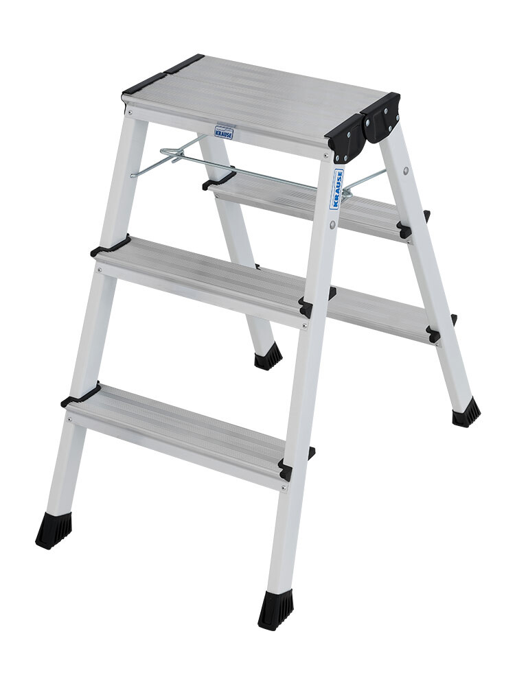 KRAUSE MONTO Tritt Rolly Doppel-Klapptritt 2x3 Weiß