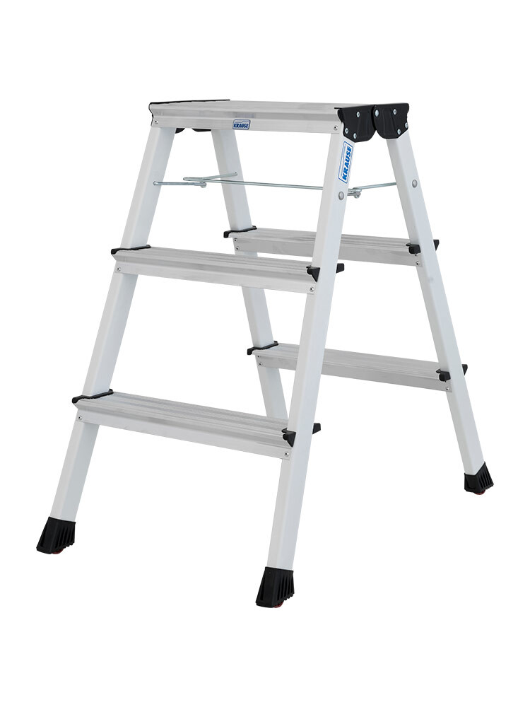 KRAUSE MONTO Tritt Rolly Doppel-Klapptritt 2x3 Weiß