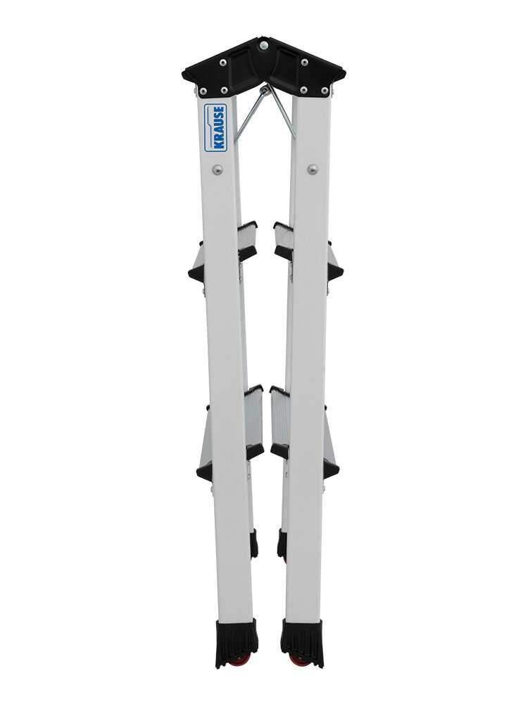 KRAUSE MONTO Tritt Rolly Doppel-Klapptritt 2x3 Weiß