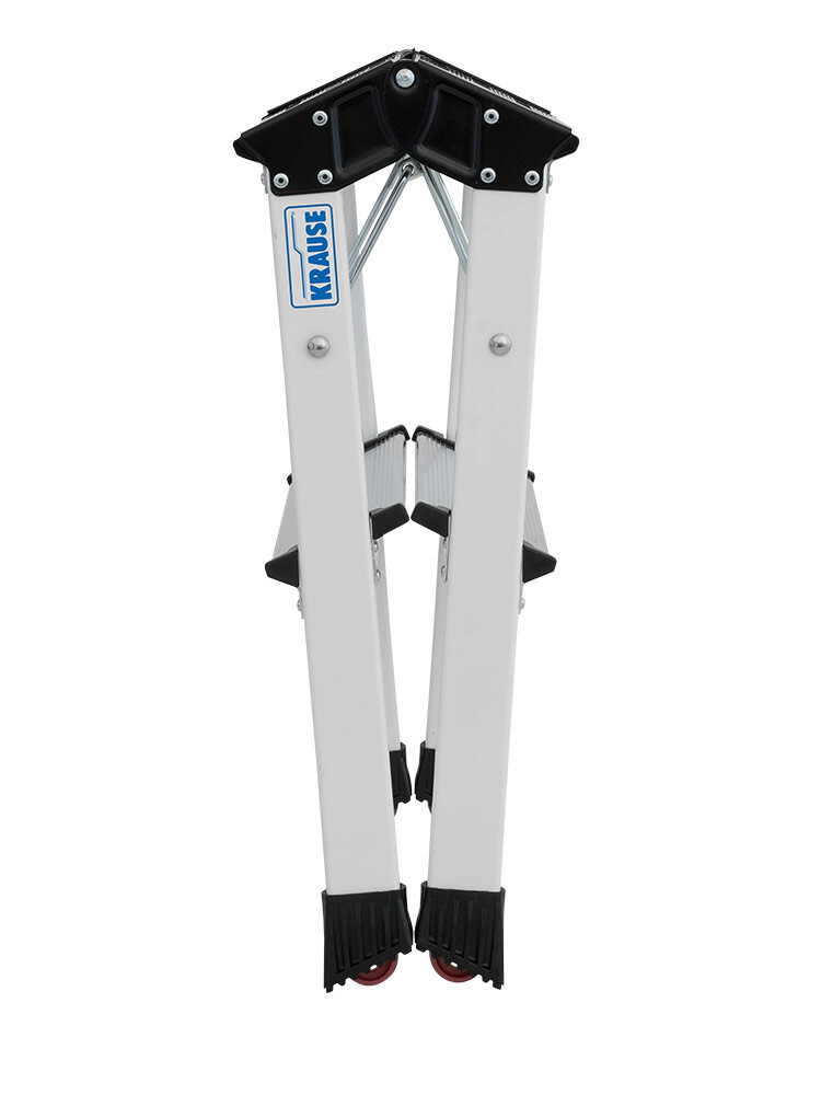 KRAUSE MONTO Tritt Rolly Doppel-Klapptritt 2x2 Weiß