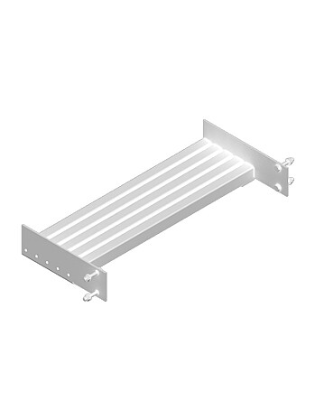 KRAUSE Ausstiegstritt für Steigleitern / Spaltmaß: 200 mm / Material: Stahl verzinkt