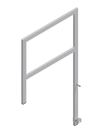 KRAUSE Übergangsrahmen für Steigleitern / Austrittslänge: 200 mm