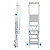 KRAUSE STABILO Plattformleiter mit Handläufen + Rollen / 6 Stufen / gemäß TRBS 2121-2