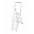 KRAUSE STABILO Plattformleiter mit Handläufen + Rollen / 7 Stufen / gemäß TRBS 2121-2