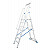 KRAUSE STABILO Plattformleiter mit Handläufen + Rollen / 7 Stufen / gemäß TRBS 2121-2