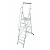 KRAUSE STABILO Plattformleiter mit Handläufen + Rollen / 8 Stufen / gemäß TRBS 2121-2