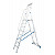KRAUSE STABILO Plattformleiter mit Handläufen + Rollen / 8 Stufen / gemäß TRBS 2121-2