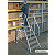 KRAUSE STABILO R13-Stufen-Podestleiter fahrbar, einseitig begehbar / 2 Stufen