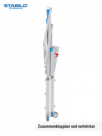 KRAUSE STABILO Teleskop-Plattformleiter SkyMatic mit Rollen 1x3-5 Sprossen