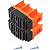 KRAUSE MONTO Fußstopfen (Paar) 64x25 mm | Farbe: Orange
