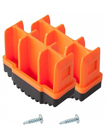 KRAUSE MONTO Fußstopfen (Paar) 64x25 mm | Farbe: Orange