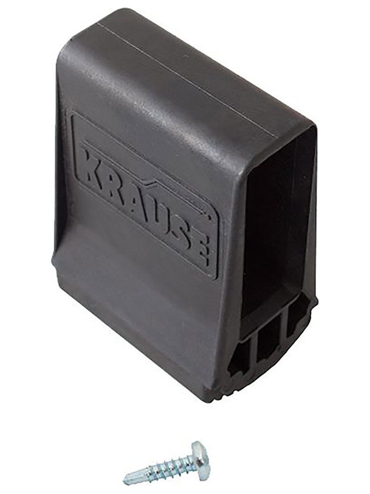 KRAUSE STABILO Ableitfähige Traversenfußkappe 64x25 mm | Farbe: Schwarz