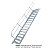 KRAUSE Treppe 45 Grad mit einseitigem Handlauf - 5 Stufen / Stufenbreite: 0,60 m