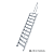 KRAUSE Treppe 60 Grad mit einseitigem Handlauf - 11 Stufen / Stufenbreite: 0,60 m