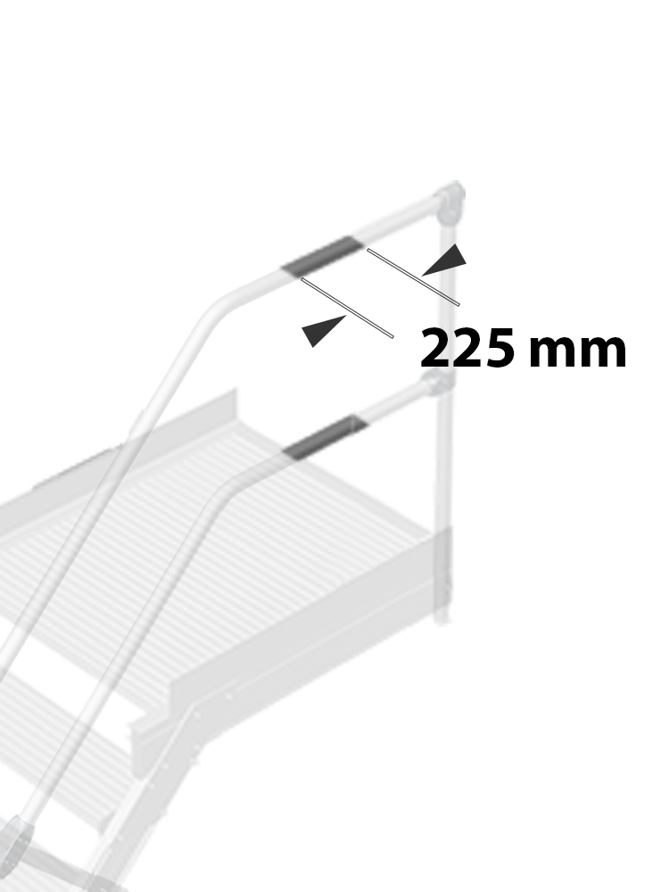 Geländerverlängerung 225 mm