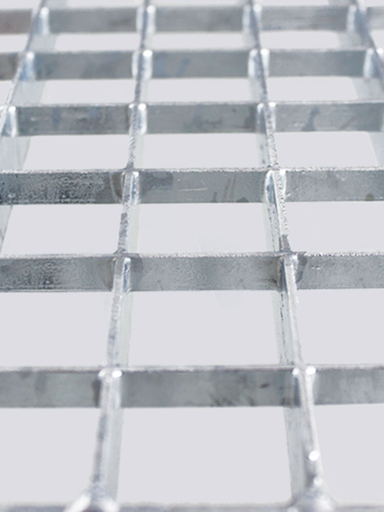 KRAUSE Treppen-Stufenmaterial mit Alu-Gitterrost und Rutschhemmungsklasse R10