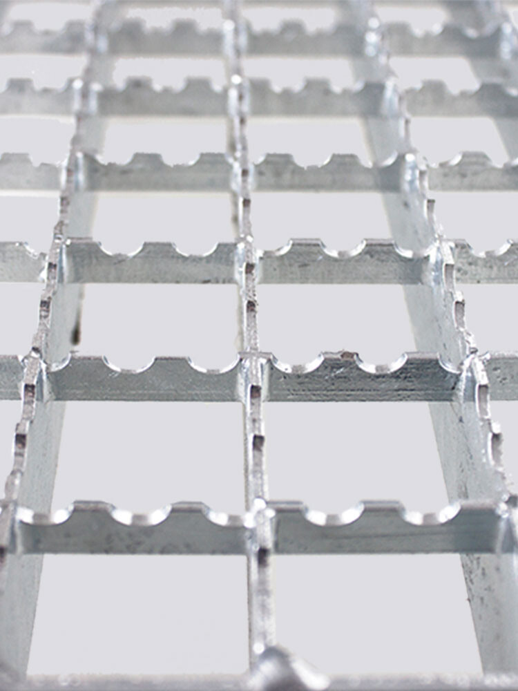 KRAUSE Treppen-Stufenmaterial mit Alu-Gitterrost und Rutschhemmungsklasse R13