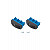 KRAUSE STABILO Fußstopfen (Paar) 77x25 mm | Farbe: Blau